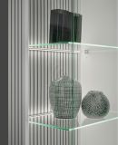 Vitrine Merced in wei� matt Wohn- und Esszimmer Vitrinenschrank 75 x 180 cm