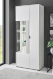 Vitrine Merced in wei� matt Wohn- und Esszimmer Vitrinenschrank 75 x 180 cm