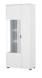 Vitrine Merced in wei� matt Wohn- und Esszimmer Vitrinenschrank 75 x 180 cm