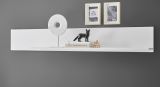 Wandboard Merced in wei� matt Eiche Wohn- und Esszimmer Wandregal 150 cm