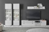 Wandboard Merced in wei� matt Eiche Wohn- und Esszimmer Wandregal 150 cm