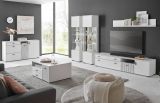 Wandboard Merced in wei� matt Eiche Wohn- und Esszimmer Wandregal 150 cm