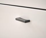 Sideboard Bellport in wei� matt und Wotan Eiche Kommode inklusive Frontbeleuchtung 150 cm
