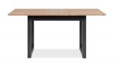 Esstisch Malta in Artisan Eiche und Anthrazit im Industrial Look 120 / 160 x 80 cm ausziehbar
