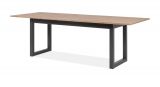 Esstisch Malta in Artisan Eiche und Anthrazit im Industrial Look 200 / 240 x 90 cm ausziehbar