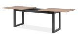 Esstisch Malta in Artisan Eiche und Anthrazit im Industrial Look 200 / 240 x 90 cm ausziehbar