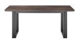 Esstisch Piano in Thermo Eiche und Metall schwarz K�chentisch 160 x 81 cm