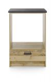 Herdumbauschrank Stove in Used Wood hell und anthrazit K�che Unterschrank 60 cm