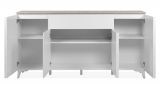 Sideboard Visby in wei� und Sandstein Wohn- und Esszimmer Kommode 177 x 92 cm