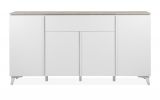 Sideboard Visby in wei� und Sandstein Wohn- und Esszimmer Kommode 177 x 92 cm