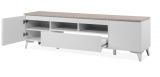 TV-Lowboard Visby in wei� und Sandstein TV Unterteil 177 cm