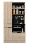 Parisot Buffet Fumay11 in Eiche und Beton grau K�che Buffetschrank 100 x 186 cm