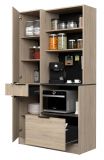 Parisot Buffet Fumay11 in Eiche und Beton grau K�che Buffetschrank 100 x 186 cm