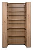 Schuhschrank Logu in Artisan Eiche 74 x 182 cm, aufklappbar f�r 30 Paar Schuhe
