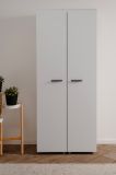 Schuhschrank Logu in wei� 74 x 182 cm, aufklappbar f�r 30 Paar Schuhe