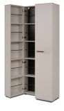 Schuhschrank Logu in Samt 74 x 182 cm, aufklappbar f�r 30 Paar Schuhe