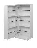Schuhschrank Logu in wei� 50 x 110 cm, aufklappbar f�r 12 Paar Schuhe