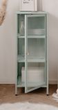 Metall Kommode Maram in mintgr�n Vitrine 40 x 102 cm