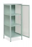 Metall Kommode Maram in mintgr�n Vitrine 40 x 102 cm