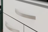 Parisot K�chenschrank Set 2-tlg. Season1 in wei� und grau K�che Buffet und Mehrzweckschrank