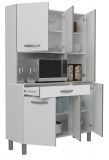 Parisot K�chenschrank Set 2-tlg. Season1 in wei� und grau K�che Buffet und Mehrzweckschrank
