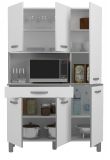 Parisot K�chenschrank Set 2-tlg. Season1 in wei� und grau K�che Buffet und Mehrzweckschrank