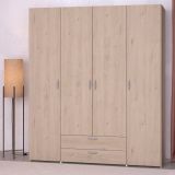 Kleiderschrank Enjour in Jackson Eiche Dreht�renschrank 4-t�rig 160 x 185 cm