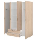 Kleiderschrank Enjour in Jackson Eiche Dreht�renschrank 4-t�rig 160 x 185 cm