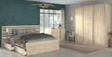 Parisot Schlafzimmer komplett Set Escale21 in Eiche japanisch Bett 140 x 200 cm
