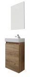 Badm�bel komplett Set Winny in Artisan Eiche inkl. Waschbecken und Spiegel Breite 40 cm