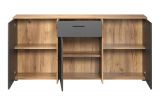 Sideboard Avila in grau und Evoke Eiche Kommode 181 cm