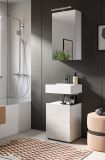 Waschbeckenunterschrank Larik in wei� Hochglanz Badezimmer Unterschrank 38 x 56 cm