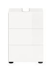 Waschbeckenunterschrank Larik in wei� Hochglanz Badezimmer Unterschrank 38 x 56 cm