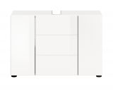 Waschbeckenunterschrank Larik in wei� Hochglanz Badezimmer Waschtisch 82 x 56 cm