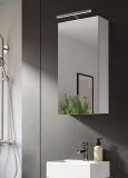 Badezimmer Spiegelschrank Larik in wei� 1-t�rig 38 x 77
