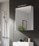 Badezimmer Spiegelschrank Larik in wei� 2-t�rig 60 x 77