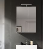 Badezimmer Spiegelschrank Larik in wei� 2-t�rig 60 x 77