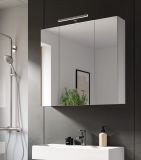Badezimmer Spiegelschrank Larik in wei� 3-t�rig 82 x 77