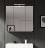 Badezimmer Spiegelschrank Larik in wei� 3-t�rig 82 x 77