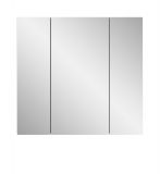 Badezimmer Spiegelschrank Larik in wei� 3-t�rig 82 x 77