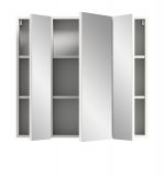 Badezimmer Spiegelschrank Larik in wei� 3-t�rig 82 x 77