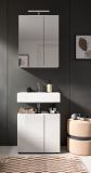 Badm�bel Set 2-teilig Larik in wei� Hochglanz Badkombination 60 x 190 cm