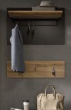 Garderobenpaneel Cooper in Artisan Eiche und grau Set 2-teilig 80 cm