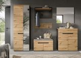 Garderobenpaneel Cooper in Artisan Eiche und grau Set 2-teilig 80 cm