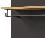 Garderobe Set 6-teilig Cooper in Artisan Eiche und grau 255 cm mit Soft-Close