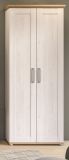 Garderobenschrank Mirano in wei� L�rche und Eiche Artisan Landhaus Flurgarderobe 80 x 196 cm
