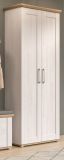 Garderobenschrank Mirano in wei� L�rche und Eiche Artisan Landhaus Flurgarderobe 80 x 196 cm