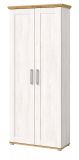 Garderobenschrank Mirano in wei� L�rche und Eiche Artisan Landhaus Flurgarderobe 80 x 196 cm