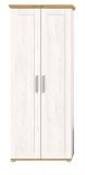 Garderobenschrank Mirano in wei� L�rche und Eiche Artisan Landhaus Flurgarderobe 80 x 196 cm