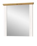 Garderobenspiegel Mirano in wei� L�rche und Eiche Artisan Landhaus Spiegel 82 cm